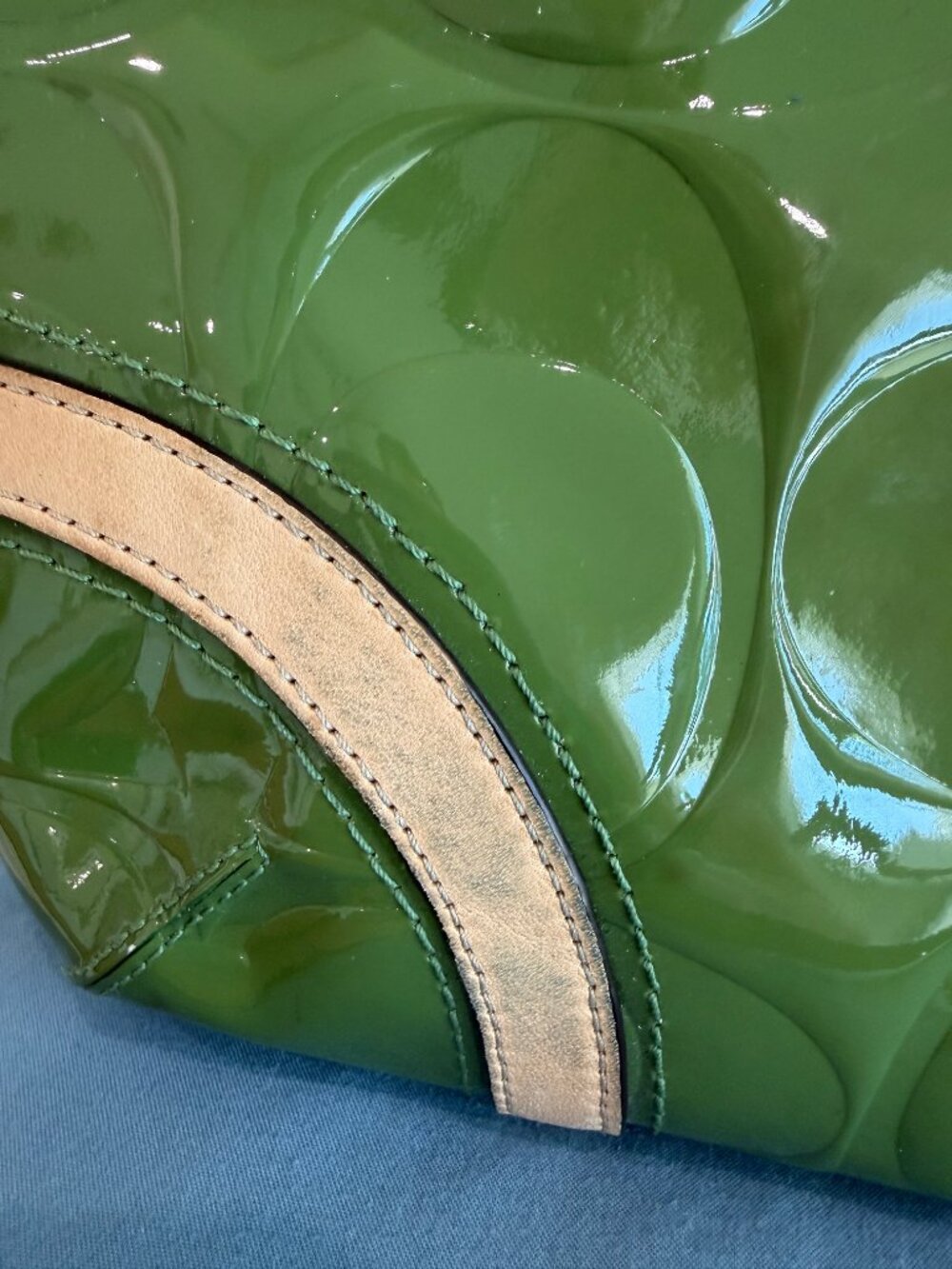 Coach - Peyton Embossed Patent Convertible Hobo - Picture 9 of 11